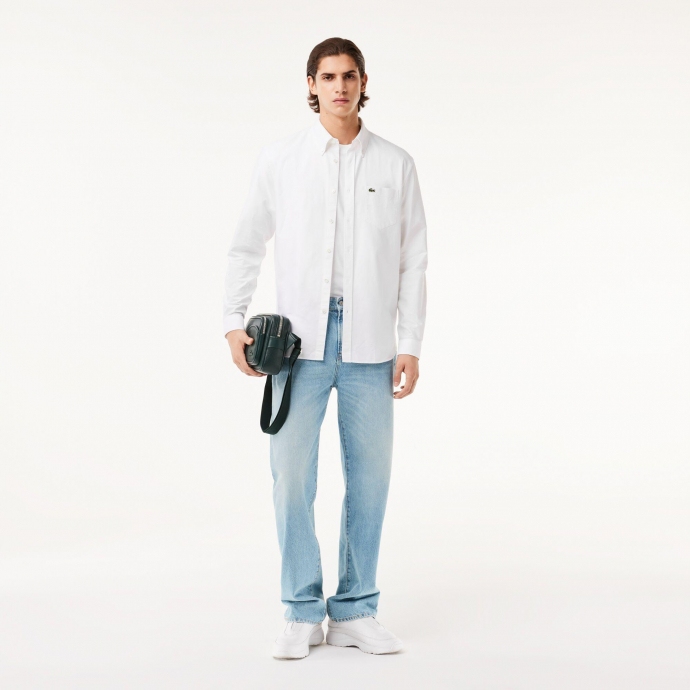 Chemise regular fit oxford en coton