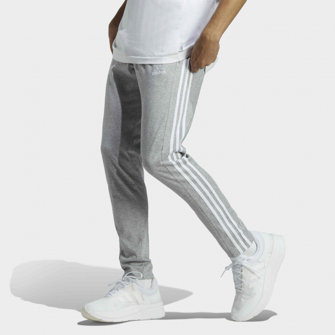 Pantalon Essentials Single Jersey Tapered Open Hem 3-Stripes