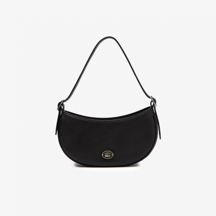 Sac demi-lune en cuir grainé